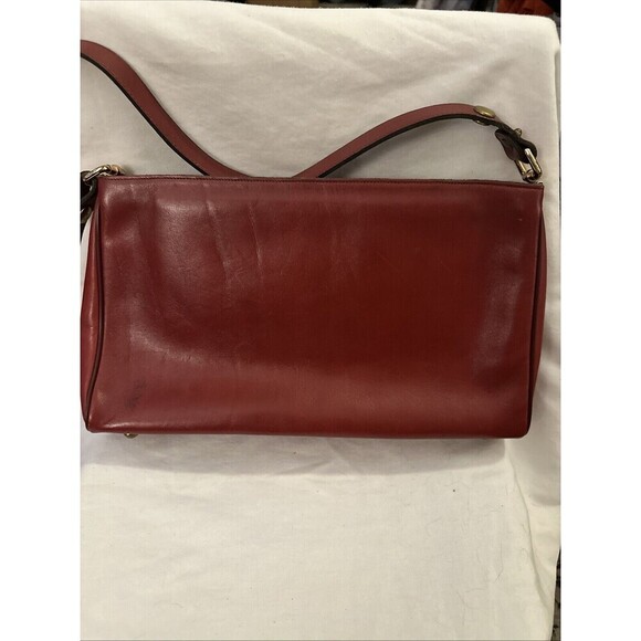 Vintage 60s 70s ETIENNE AIGNER Large Handmade Leather Handbag Shoulder Bag RARE - Picture 3 of 4